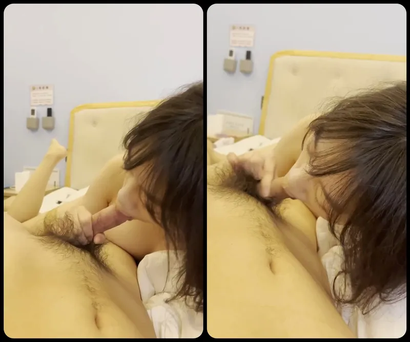 Em gái ngoan bú láp cậu bé bự của anh